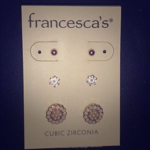 Pack of 3 Francescas Earrings